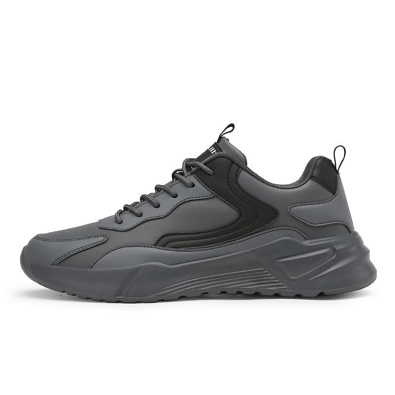 Autumn and winter large size 46 work work leather men's shoes 2025 lightweight non-slip casual sports shoes men