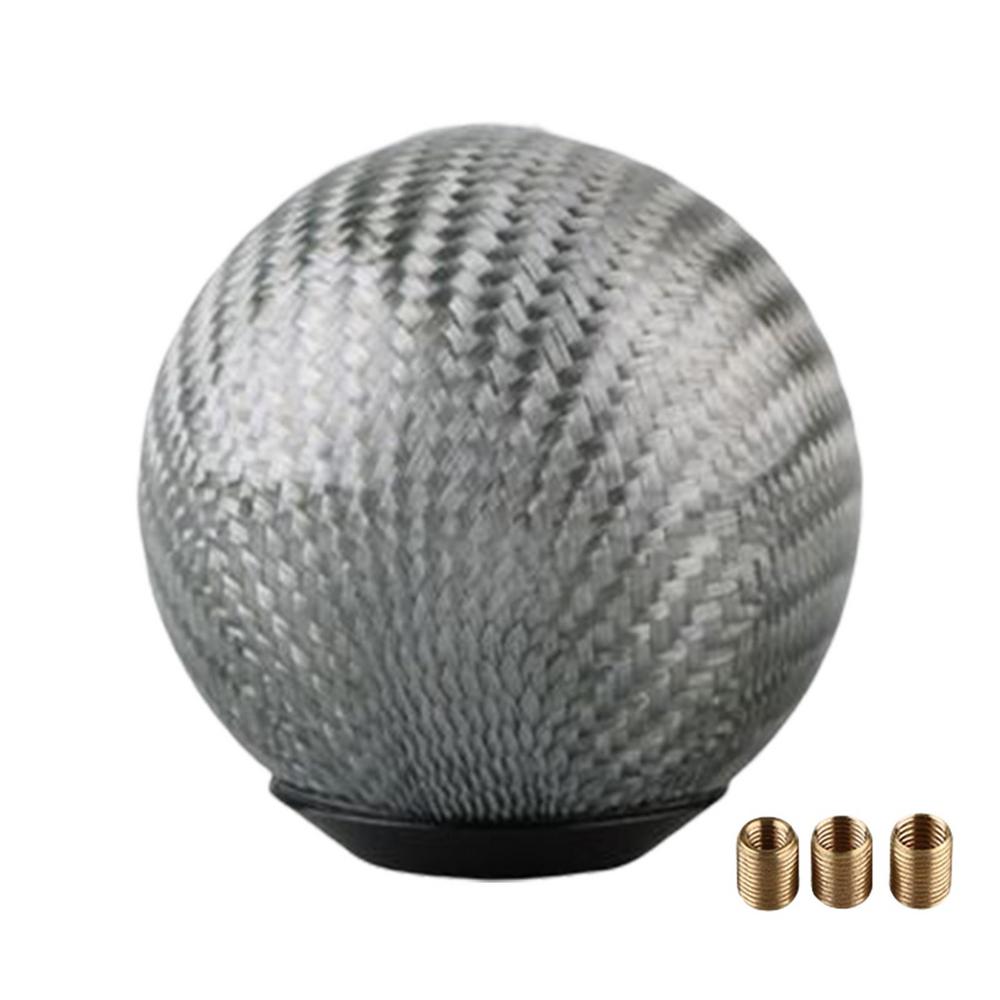 

Gear Shift Knob Round Manual Carbon Fiber Shift Knob Vehicles Part Replacement Automotive Equipment Body Parts & Trim For Travel
