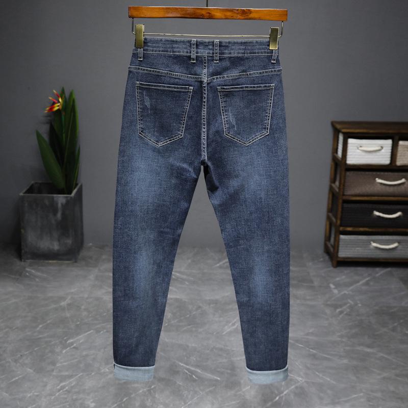 

2024 Весна Чоловічі Зручні Вузькі Корейські Скінні Джинси - Високі, Стрункі Повсякденні Штани 38 (30 inch) 200 jin