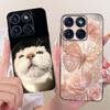 For Motorola Edge 70 Cute Flower Butterfly Cat Painted Case For Motorola Moto X70 Air Edge70 5G Black Silicone Soft Phone Cases