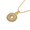 ZHUKOU high quality crystal brass gold letter necklace for ladies good friends couple birthday gift model: VL34