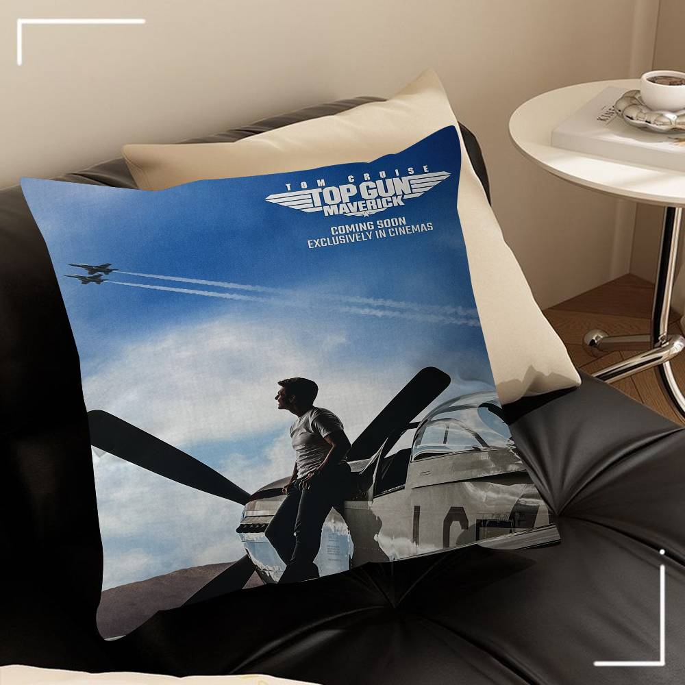 Classic Movie TV Series Top Gun Simple Personalized Picture Text Home Decorative Pillows Household Gifts 45x45cm