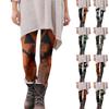 Women's Casual Fashion Outdoor Halloween Printed Slim Elastic Yoga Pants Cropped Pants