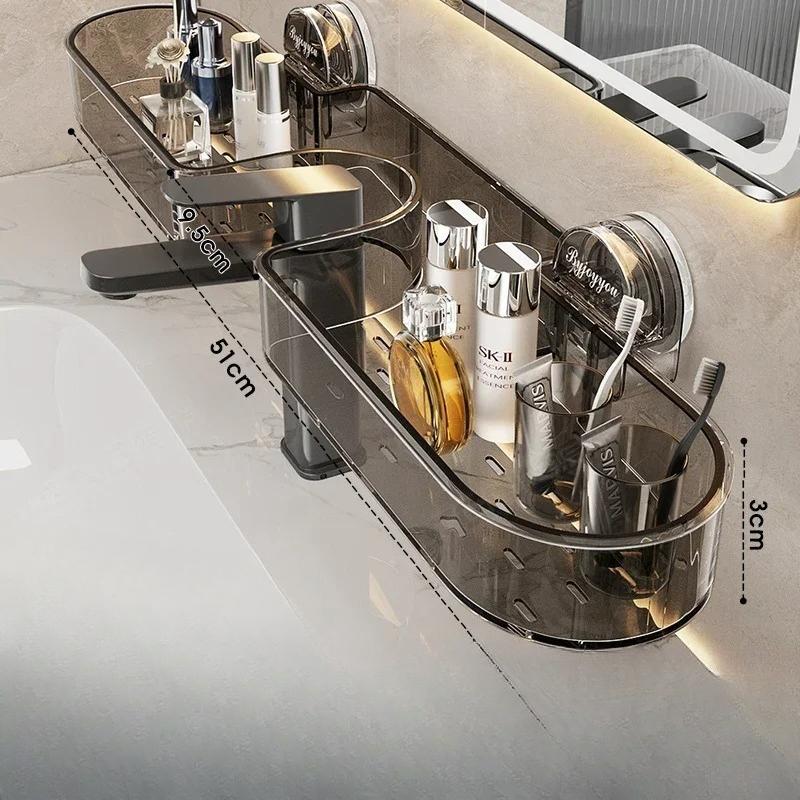 

2025Toilet Rack Suction Cup Non-punching Toilet Thickened Acrylic Shelf