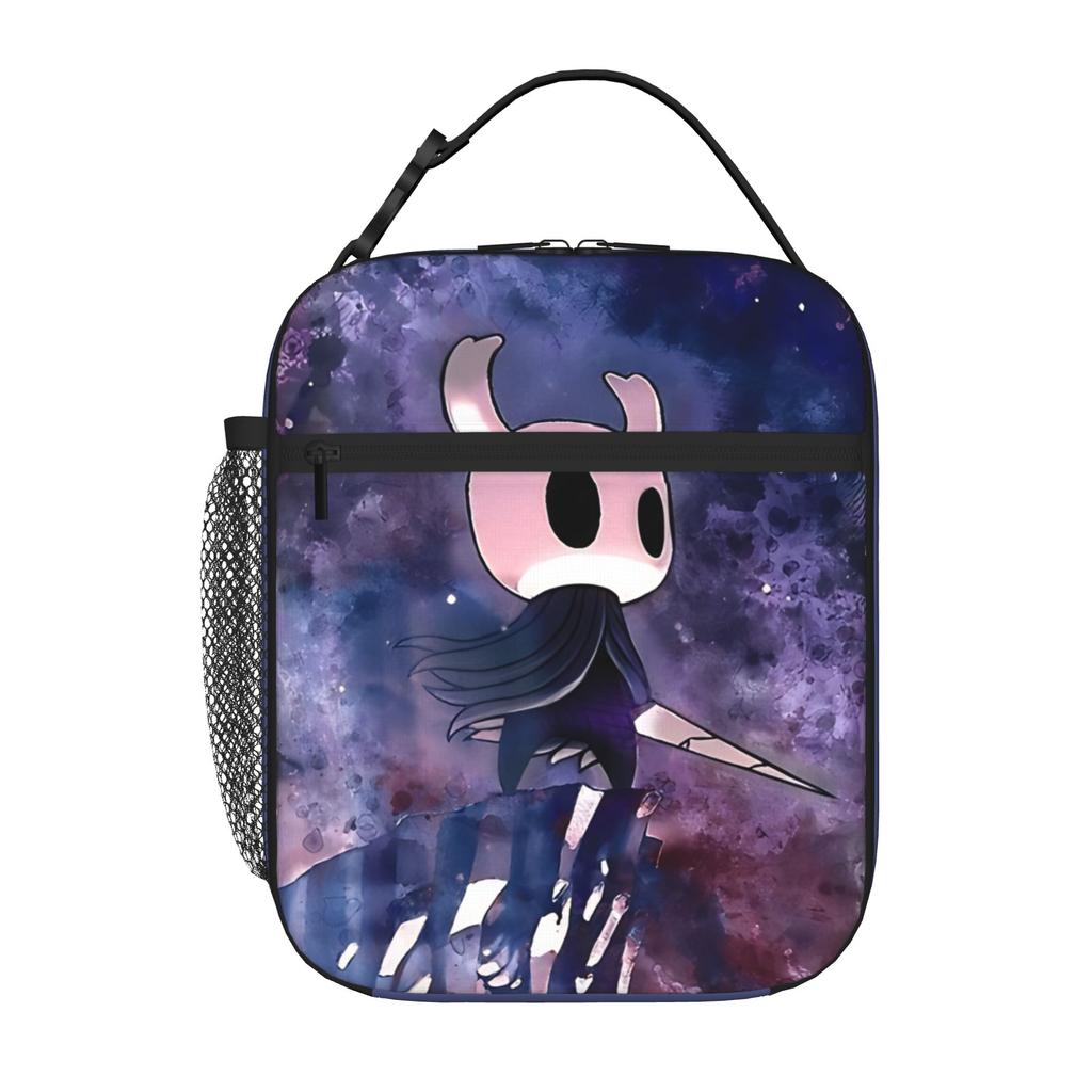 1 Piece Portable Lunch Container Original Mysterious Zipper Closure Durable Pocket Hollow Knight For Lunch Box Bag