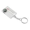 Portable Small Keychain Thermometer Compass Outdoor Mountaineering Buckle Compass Pointer for Wilderness Exploration