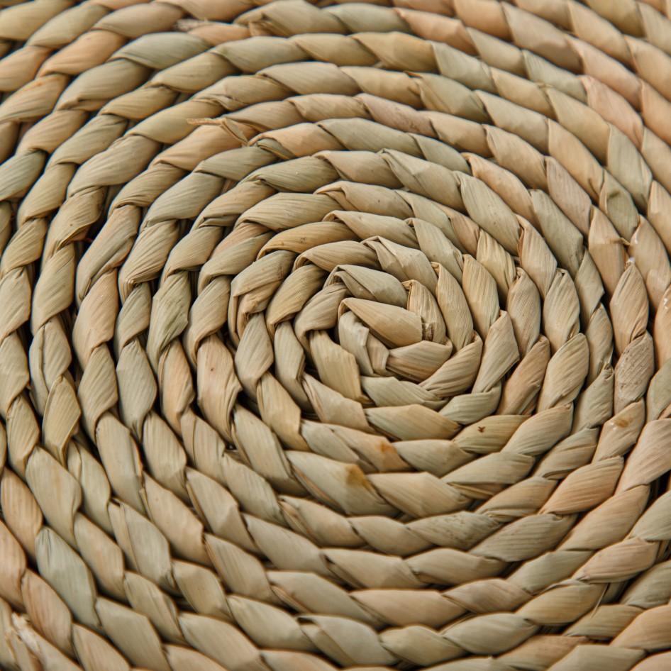 Natural Handmade Grass Weaving Pu Grass Meal Mat Weaving Sand Pot Insulation Mat Cup Mat Tea Mat