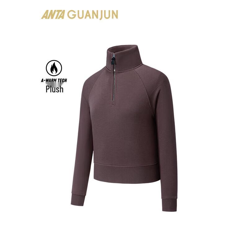 ANTA Women s Champion Travel Series Stand Collar Warm Fleece Long-Sleeve T-Shirt XL