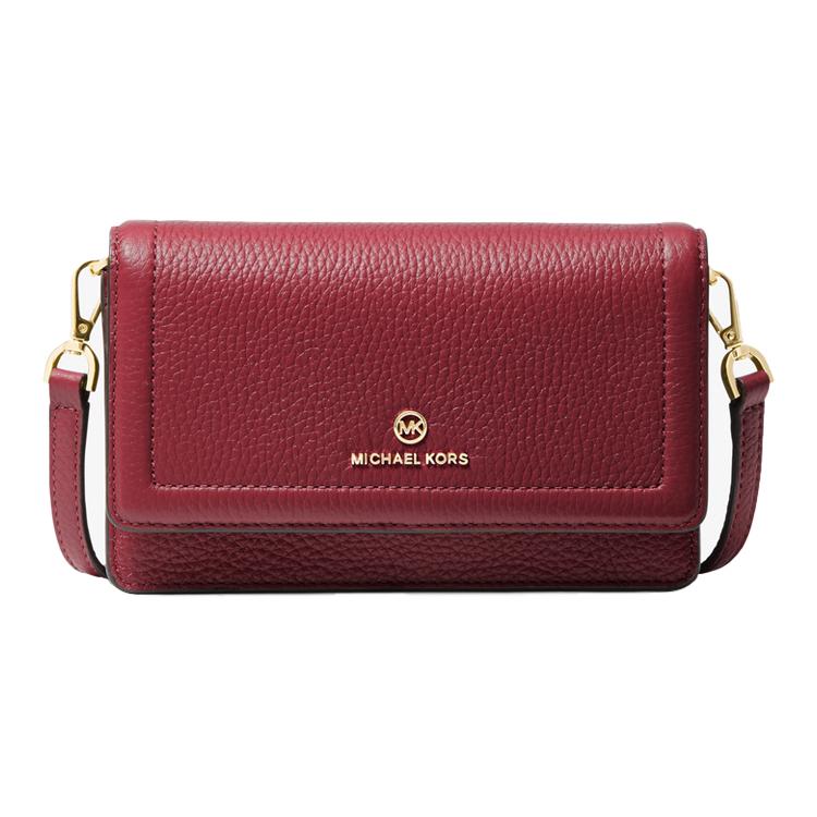 New MICHAEL KORS Jet Set Charm Leather Crossbody Bag, Shoulder Bag Small Women's Burgundy 32S1GT9C5L-950