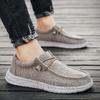 Large Size Cloth Shoes Men's 2025 Spring Light Loafers Canvas Casual Shoes Trendy Board Shoes Overalls Lazy One Pedal