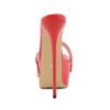 Eilyken Neues Design Plateau Kristall Diamant Damen Hausschuhe Sexy Sommer Super Hoher Absatz Hochzeits Nachtclub Badeschuh Größe 42