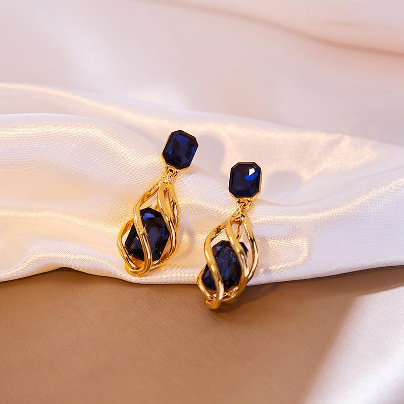 Pendientes Vintage de Estilo de Corte con Pedrería y Esmalte - Exquisita Joyería de Plata 925
