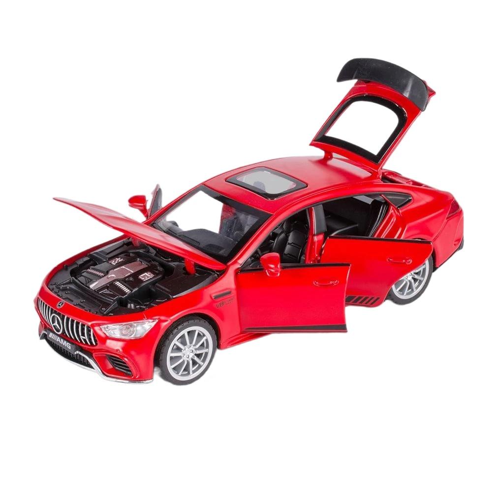 1/32 Mercedes Benz AMG GT63 Sportwagen Legierung Diecast Automodell Sound Licht Rückzug Spielzeug Ornamente Geschenk für Kinder Sammeln