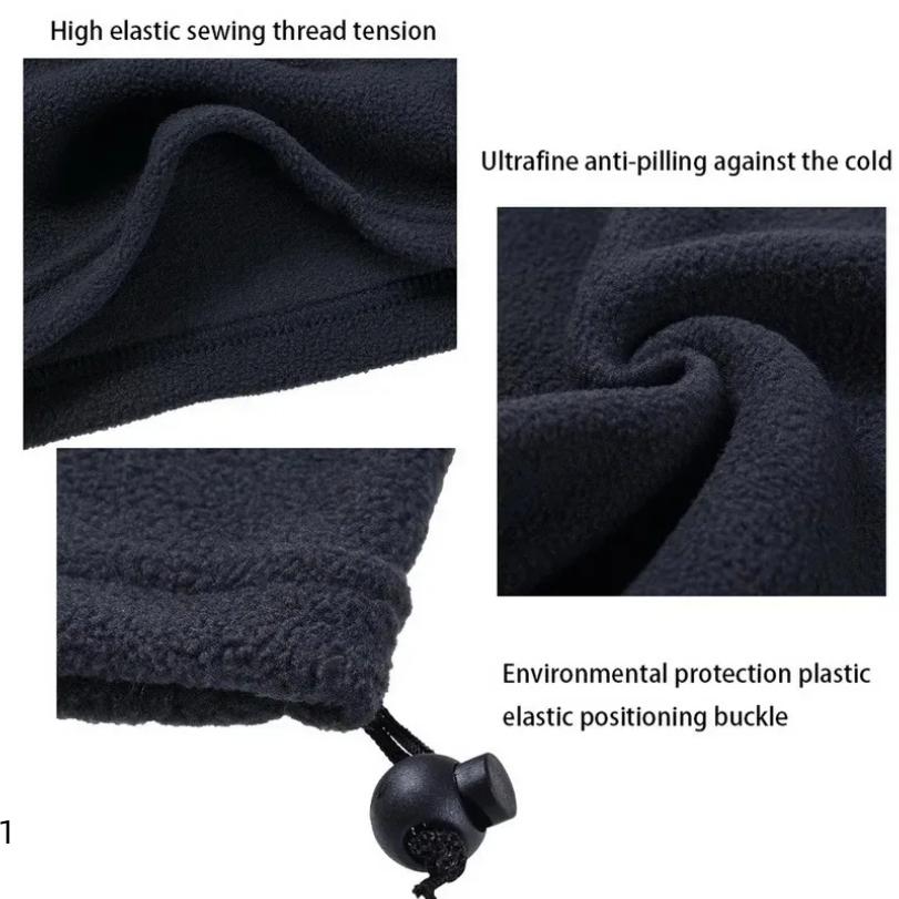Fleece Neck Warmer Winter Windproof Scarf For Men Women Soft Warm Face Cover Bandana Mask Snowboard Skiing Outdoor Sports Gaiter