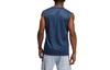Men's Adidas Tank Tops Men's Navy Blue/White Crew Neck Moderate Other
