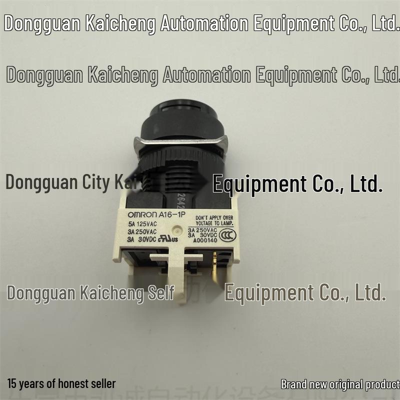 

Omron A16-TBM-1P Black Push Button Switch in Stock No
