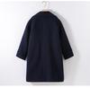 Girls' British College Style Wool Coat - Warm, Thickened, Mid-Length, Cotton-Padded Winter Wear 2025
