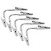 5Pcs Bendable Structure Flexible Hose Clip Metal Construction Photo Holder Clip  Note Organizing