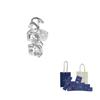 Swarovski Pendientes de Clip Imitación Cristal Gradiente Millenia Chapado en Rodio Pendientes Unisex Blanco 5602783