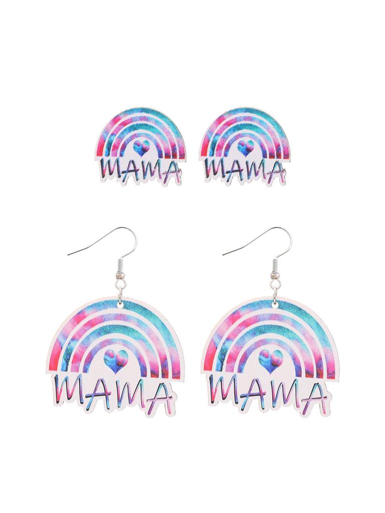 Teacher's Day Apple Pencil & Rocket Book Earrings with School Elements