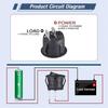 20pcs-5pcs Rocker Switch Black On Off 2 Pin Mini Round Toggle Switch 6A 250V 10A 125V 20MM Circle Switches for RV Car Truck Boat