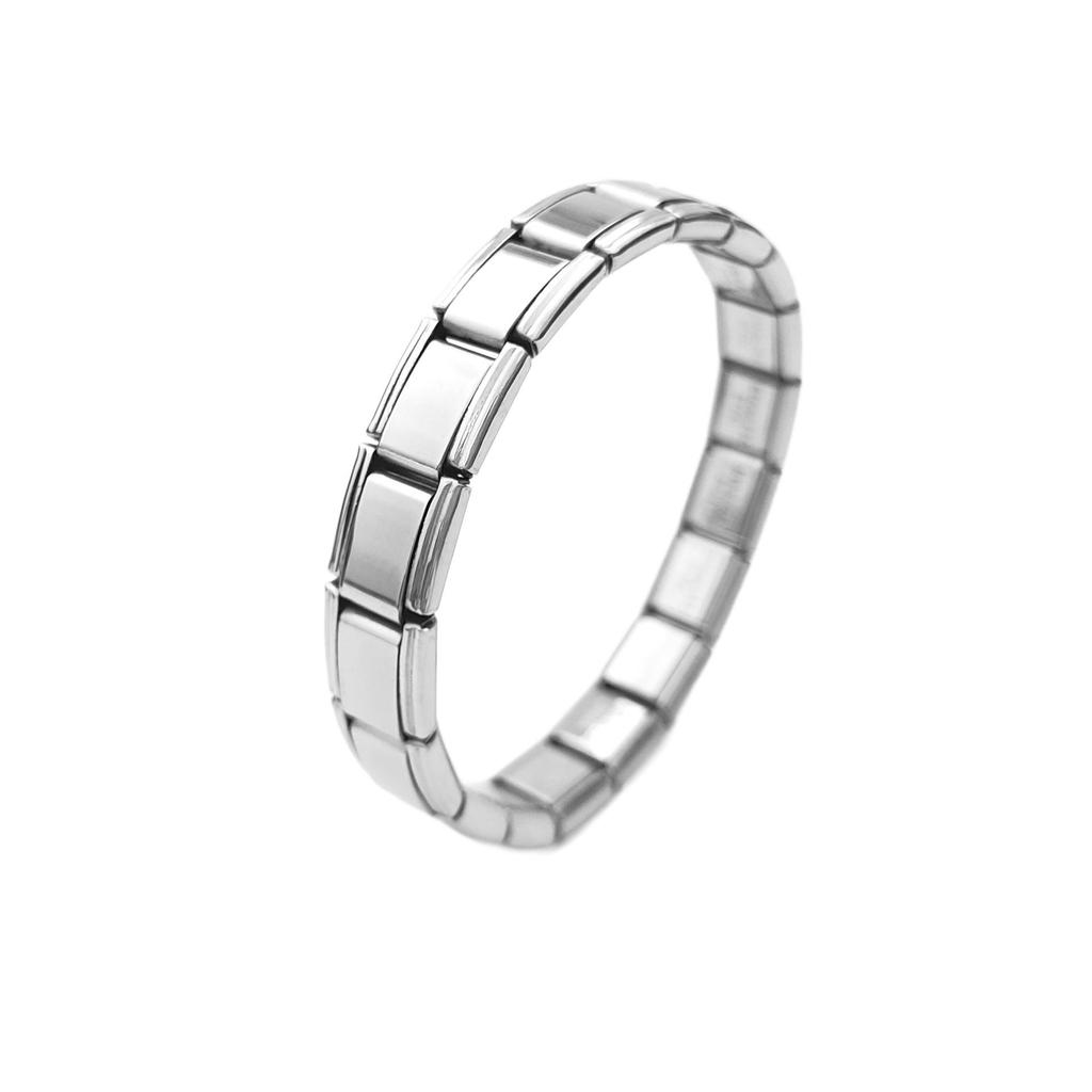 Trendy Stainless Steel Elastic Fashion Bracelet: Adjustable & Bold Design for Men & Women