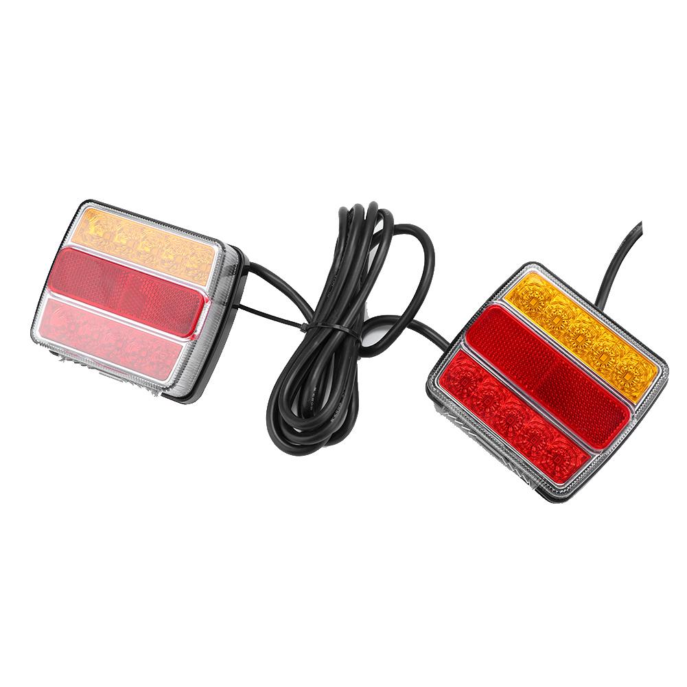 

LED Taillight Rear Lamp Red Yellow Turn Signal Light Safety Warning for Trailer Truck