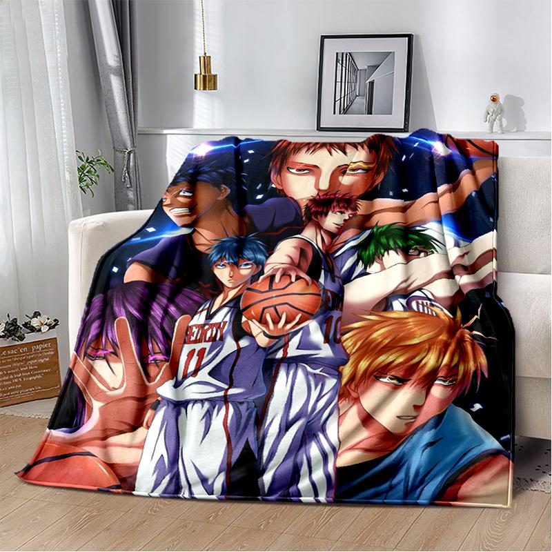 29 Style New Cartoon Kuroko Basketball Anime Flannel Blanket,Soft Throw Blanket for Home Bedroom Bed Sofa Travel Cover Kid Gift