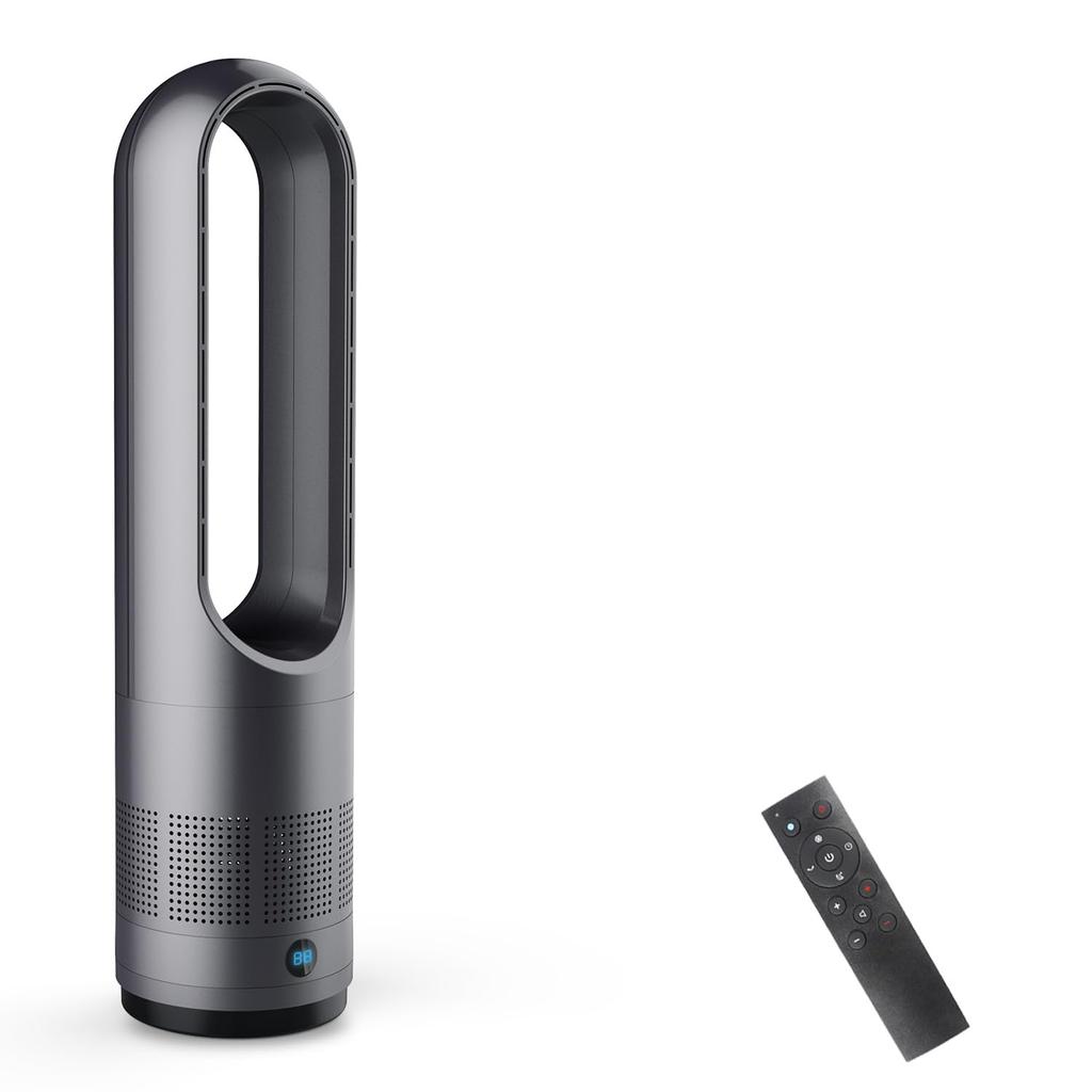 Ceramic Tower Fan with 8 Fan Settings 3 Powerful High Air Remote Overheat Instant Suitable for Living Dressing and Includes Japanese Instruction
