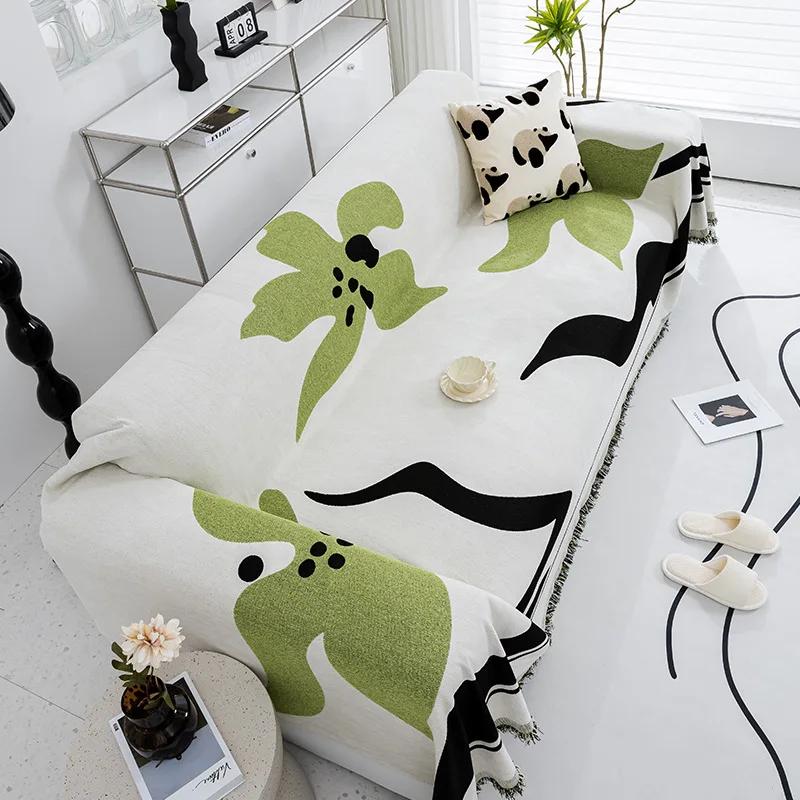 Double-sided Chenille Sofa Towel All-inclusive Double-sided Anti-claw Living Room Sofa Cover