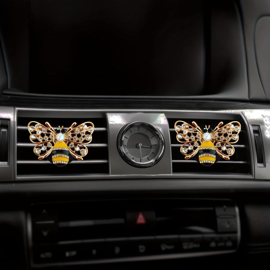 Delicate Shiny Bee Style Car Air Freshener: Suitable for Decorating Women's Cars