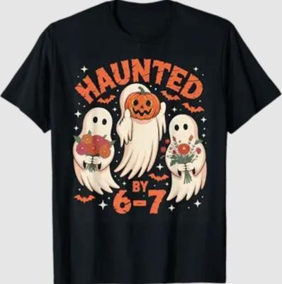 67 Meme Halloween Haunted by 6 7 Six Seven T-Shirt Unisex T-Shirt