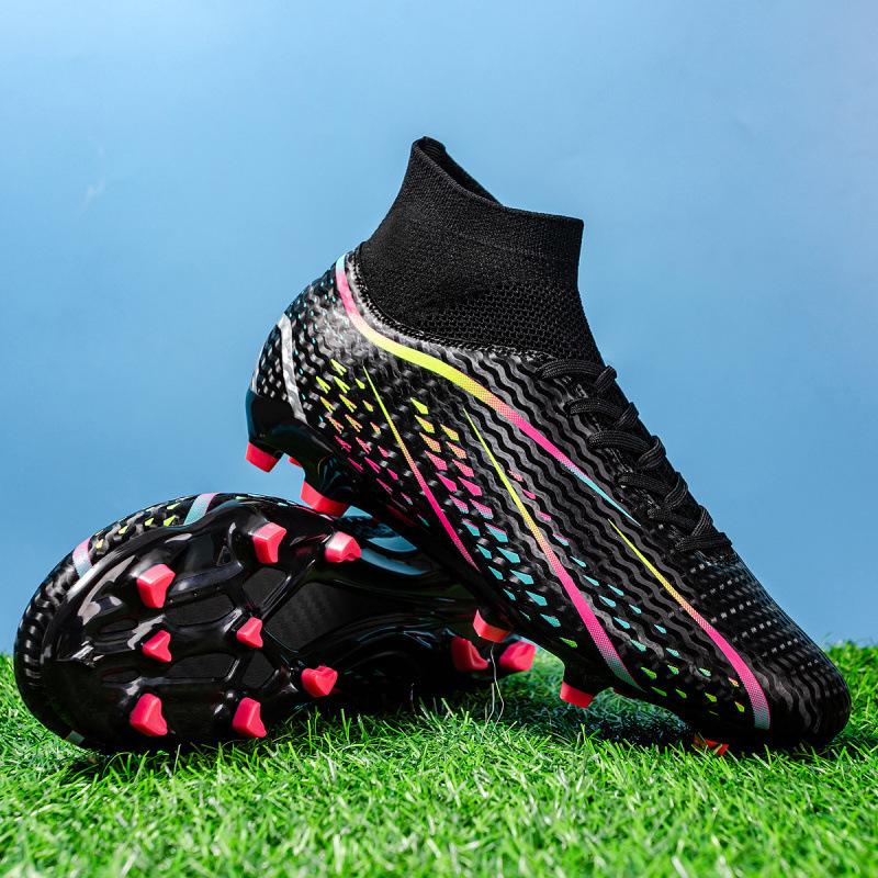 Xiyin Overseas Football Shoes Men's High-top Artificial Grass Long Nails Broken Nails Training Sports Shoes