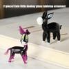 Figurina Miniatura Asino in Vetro Statuetta Animale Fatta a Mano Decorazioni per Casa Ufficio Ornamento Regalo per Inaugurazioni Compleanni
