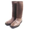 Great Maison Margiela 22 Knee-high Boots Dark Brown Leather Mens 42 Used