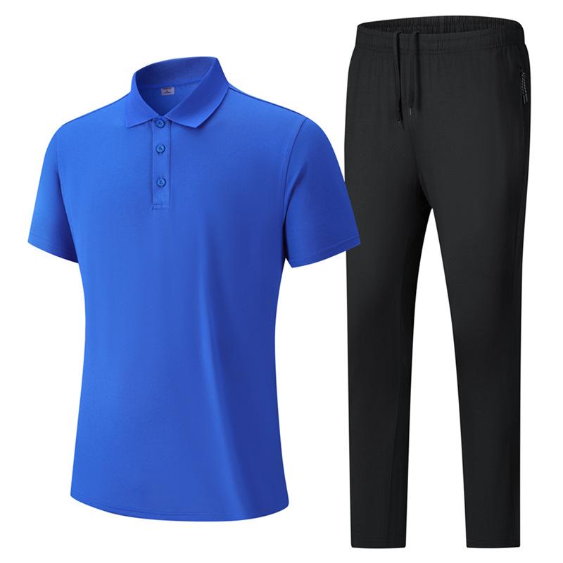 2026 Men's Casual Cotton Polo and Pants Set – Breathable, Comfortable, Customizable