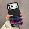 For iPhone 17 16 Pro Max 15 14 13 12 11 Case Mountain Motif Scenery Cover For iPhone 11 16 Plus Faux Leather Funda