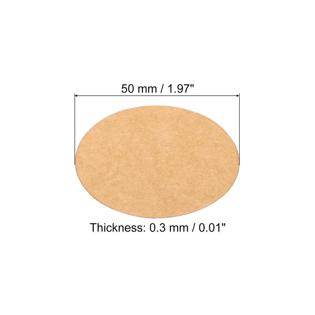 50Pcs 0.3mm Thick Round Cardboard Paper Blank Disc Circles Slices for Party Decorations DIY Craft Arts Drawing Painting Writing