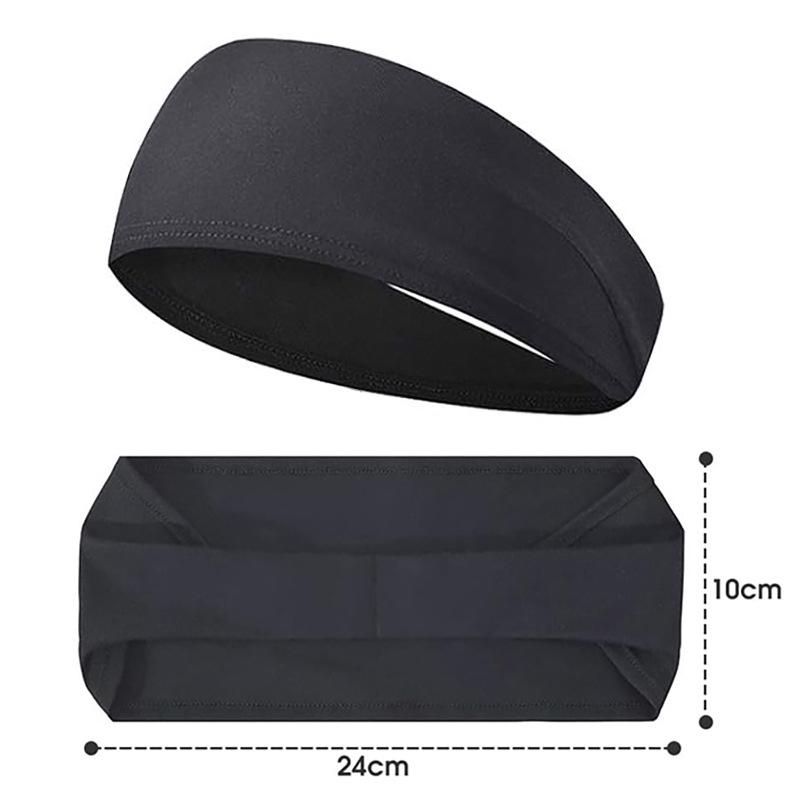 Men Women Sports Headband Sweatband Stretch Elastic Gym Fitness Running Yoga Headwrap Breathable Quick-Dry Absorbent Hair Bands