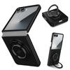 360 Rotating Ring Holder Magnetic Shockproof Phone Case for Samsung Galaxy Z Flip 7 Fe 6 5 4 3 Flip7 Flip6 Flip5 Flip4 Cover