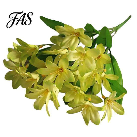 1 Boeket Kunstmatige Fake Mini Lelie Bloem Plant Home Office Wedding Party Decor