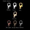 50pcs Jewelry Findings Alloy Lobster Clasp Hooks Bracelet End Connectors For Jewelry Making Necklace bracelet Chain DIY Supplies