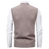 TUCANO Men's Plus Velvet Knitted V-Neck Cardigan Vest