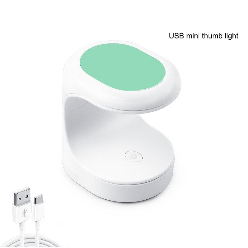 Mini Nail Dryer UV Lamp Manicure Machine Single Finger Nails Art Tool Gel Polish 16W Nail Dryer LED Lamp Manicure Tools With USB
