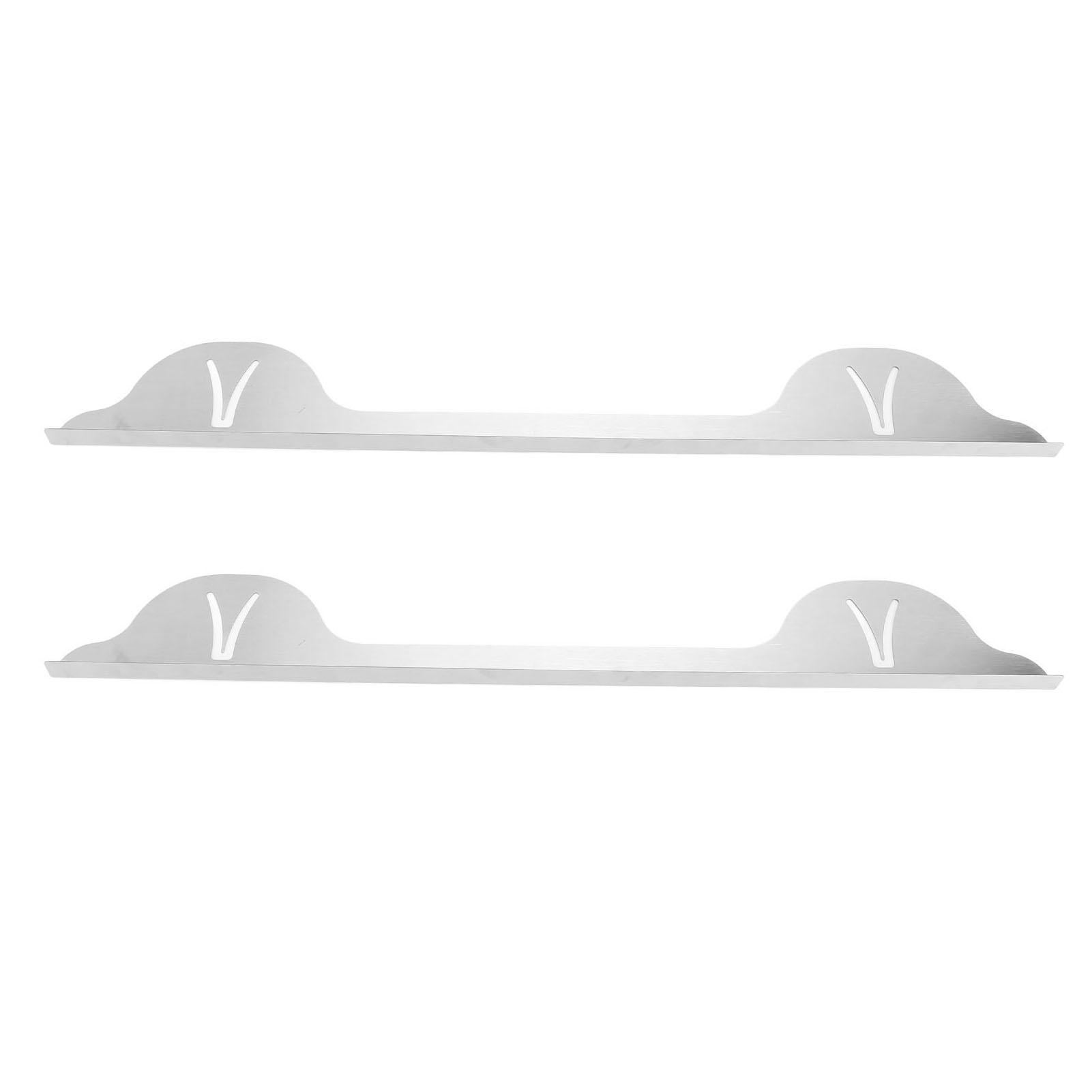 

2PCS Stainless Steel Stove Counter Gaps Cover Heat Resistant Stove Gaps Guards Range Trim Kit for