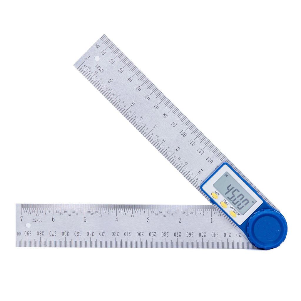 200mm Stainless Steel Digital Angle Ruler: Multi-functional, High-Precision Protractor and Woodworking Tool