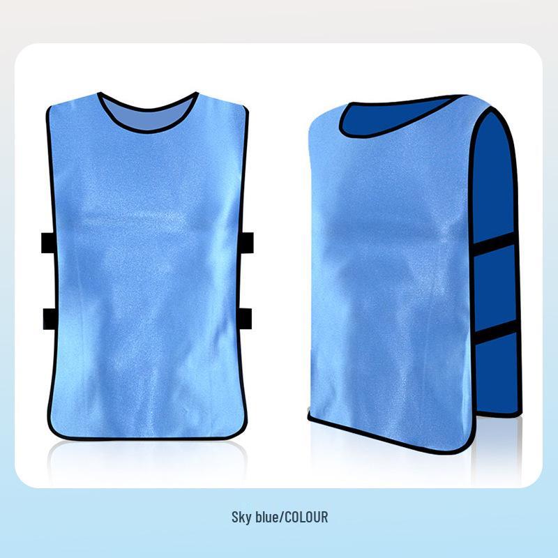 Customizable Team Football Vest: Numbered Training & School Exercise Uniform