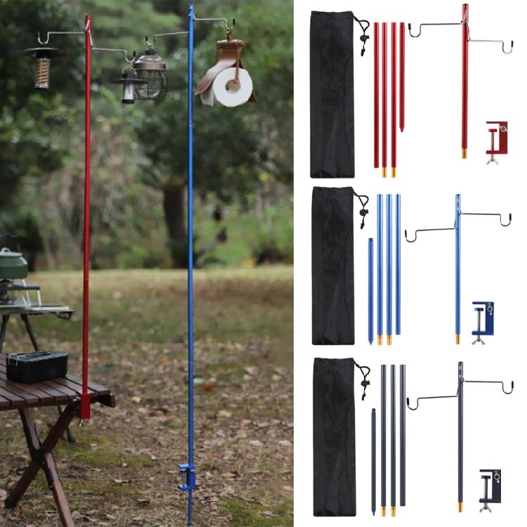 Light Weight Folding Table Light Stand Portable Camping Light Stand Detachable Lamp Holder for Outdoor Camping Lights