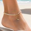 Rhinestone Ankle Bracelet 4mm Cubic Zirconia Classic Tennis Bracelet, Adjustable Anklet Boho Style for Women, Hypoallergenic Dainty Foot Jewelry