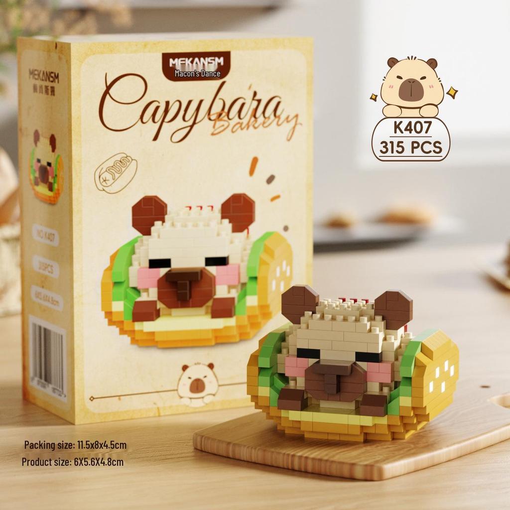 Children's LEGO-Compatible Capybara Cartoon Building Blocks Kit - Toy Gift